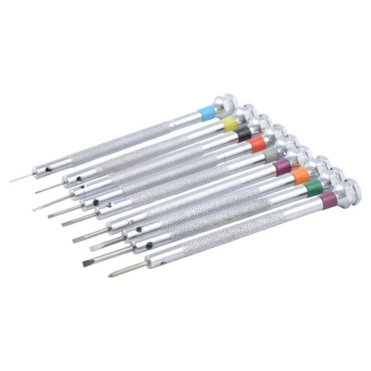 9 PC WATCH EYE GLASS SCREW DRIVER STAND WITH EXTRA BLADE TOOL TOP QUALITY