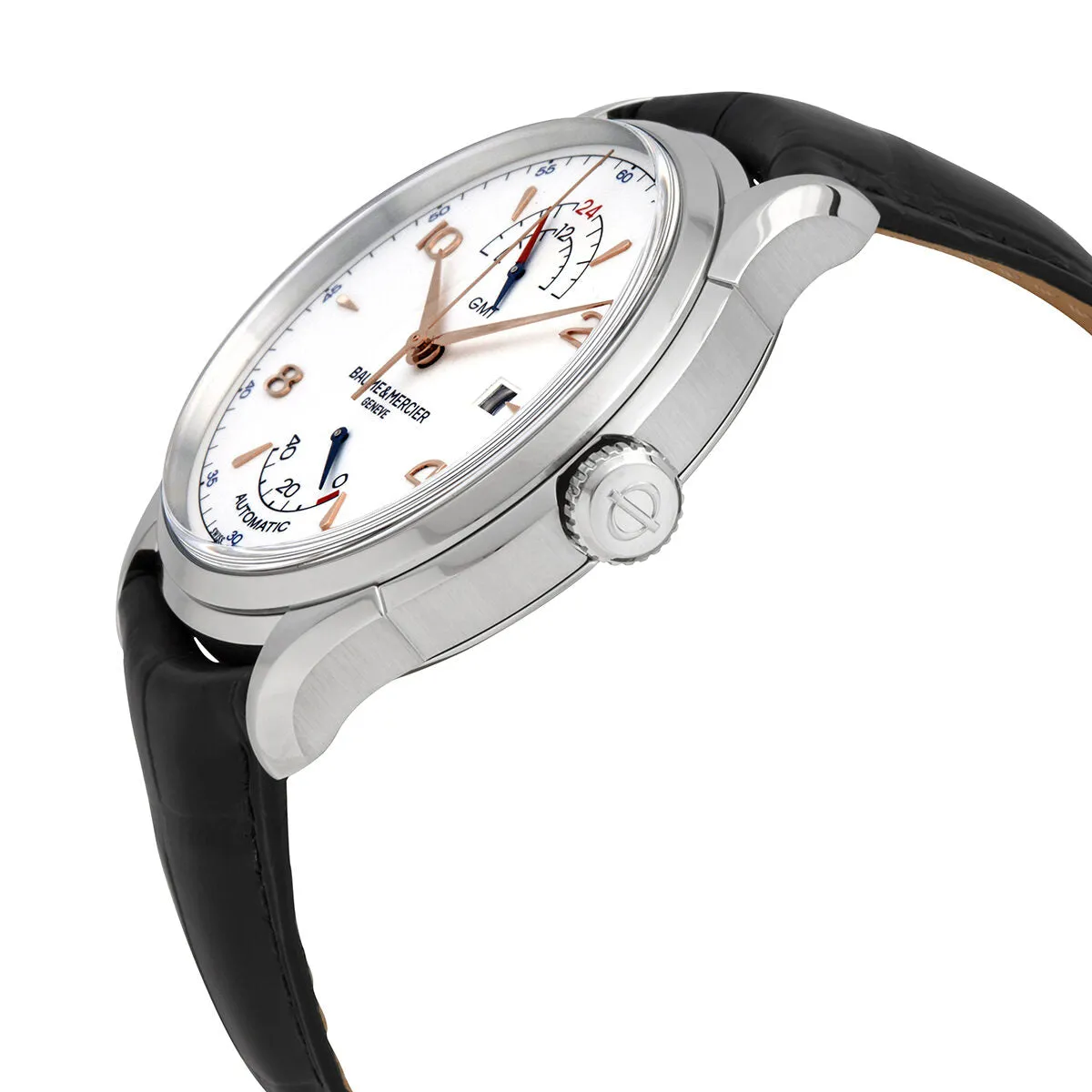 Baume et Mercier Clifton GMT Automatic Power Reserve White Dial Men's Watch 10421