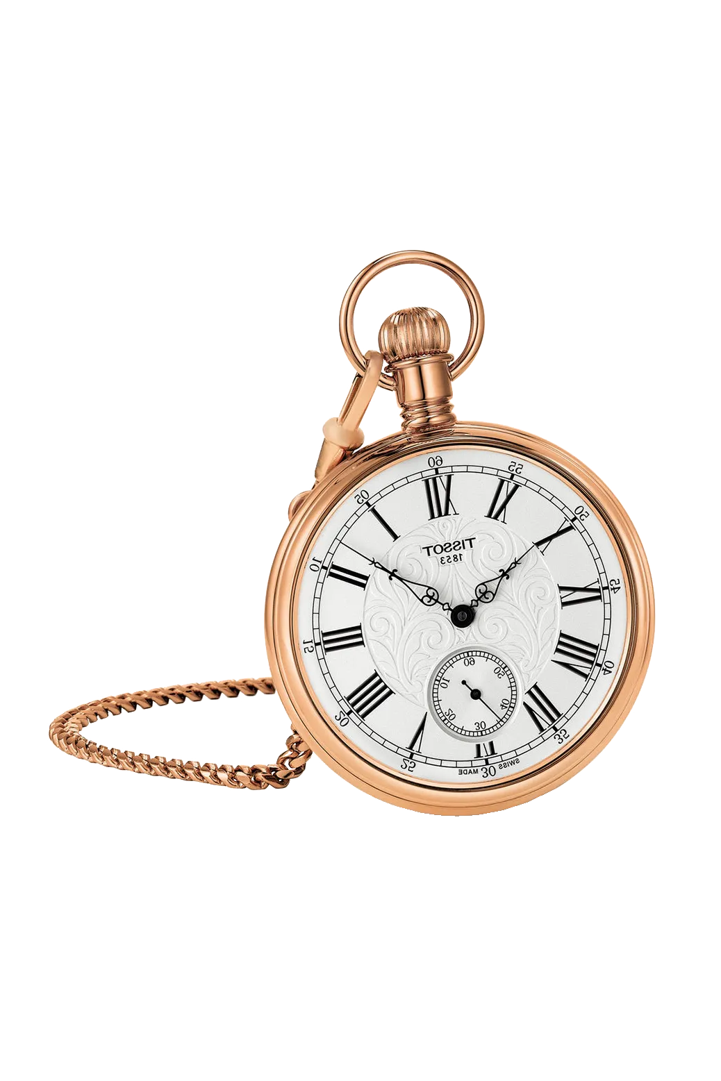 Tissot Lepine Rose Gold Tone Mechanical Pocket Watch